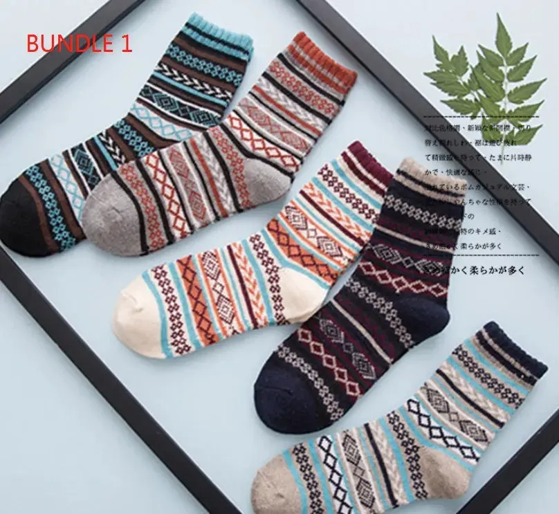 Stripe comfortable Wool Socks