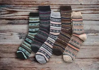 Stripe comfortable Wool Socks