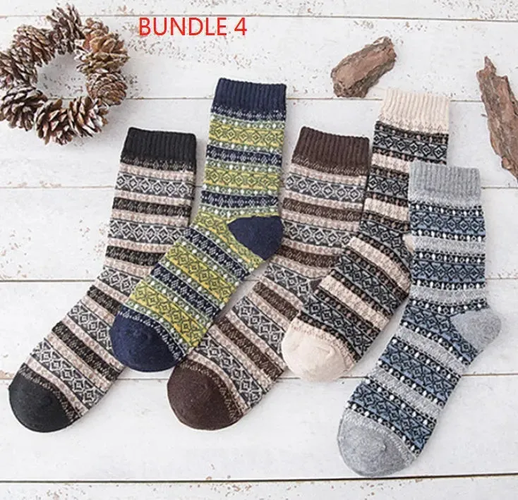 Stripe comfortable Wool Socks