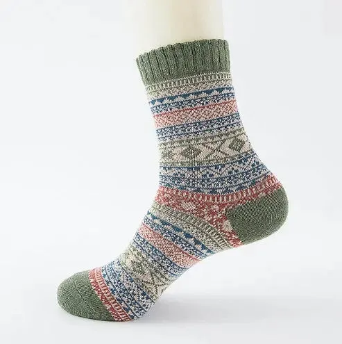 Stripe comfortable Wool Socks