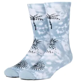 Sunlit Skies Crew Socks Dusty Blue - AW24