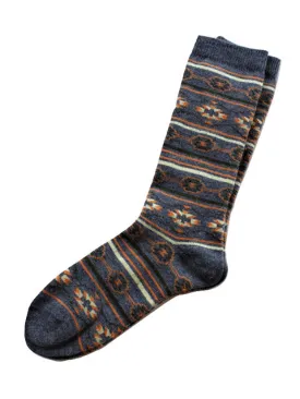 Tey-Art Santa Fe Alpaca Socks, Denim