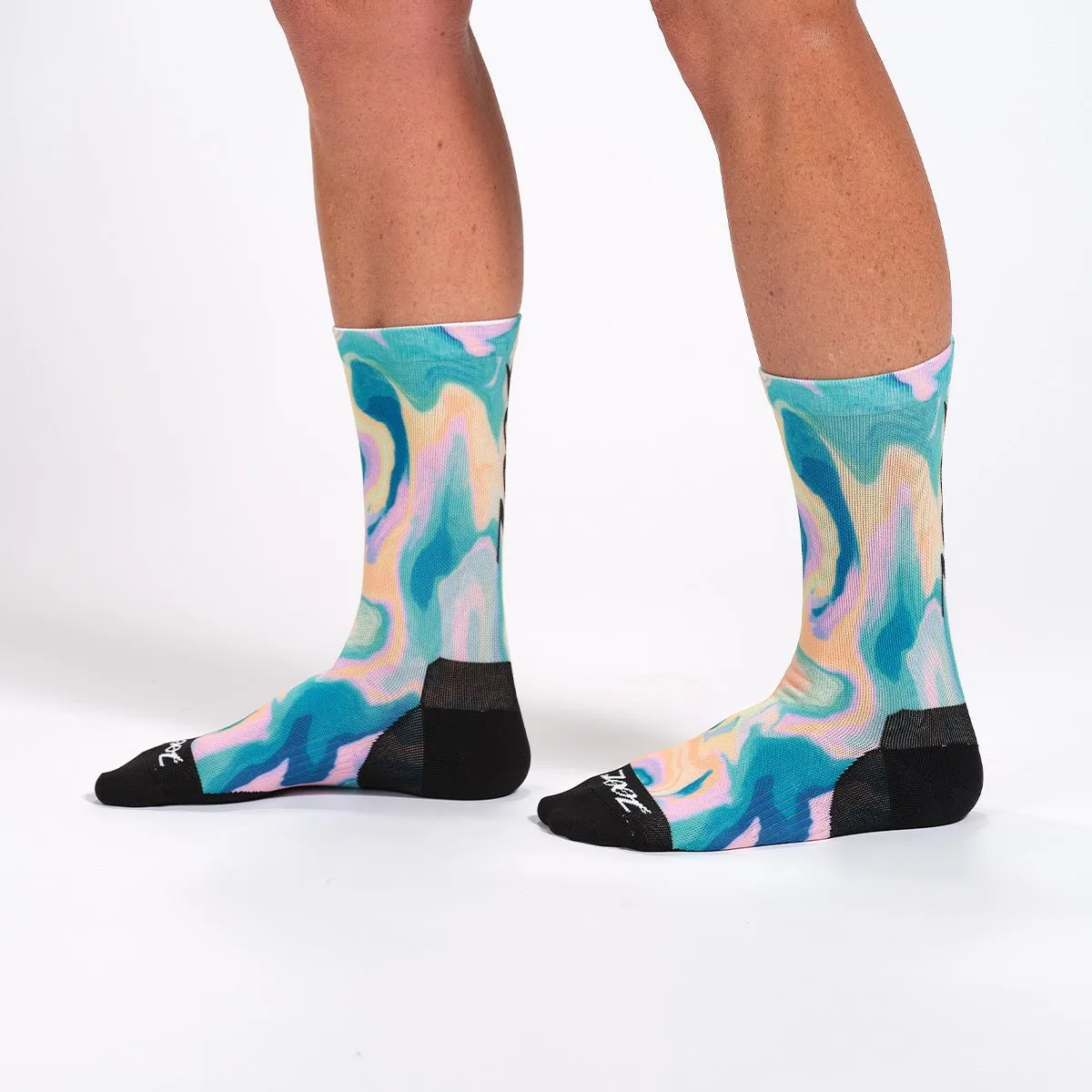 Unisex 6 Inch Sock - Marble