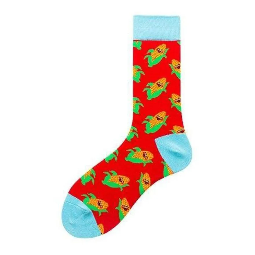 Vegetable Socks Happy Corn