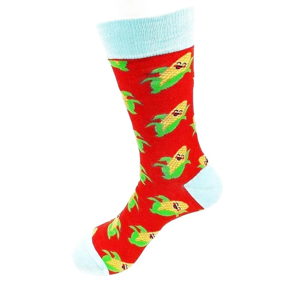 Vegetable Socks Happy Corn