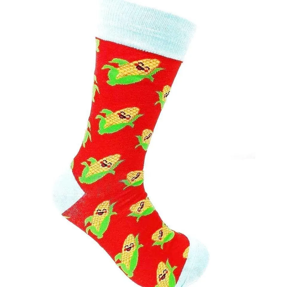 Vegetable Socks Happy Corn