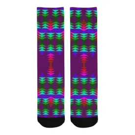 Violet Sage with Eagle Feather Trouser Socks