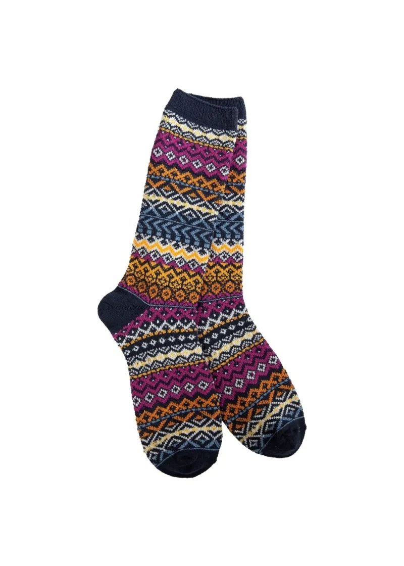 Weekend Studio Crew Socks (Oxford Blue)