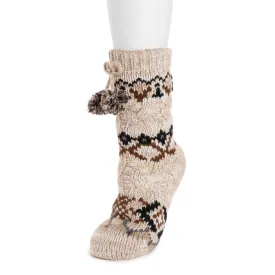 Women's Chunky Cable Knit Cabin Socks