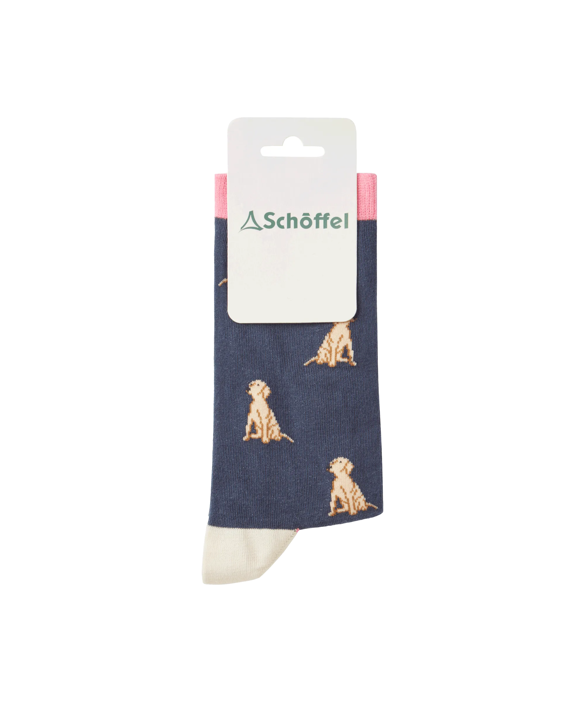 Women's Cotton Socks - Navy Labrador