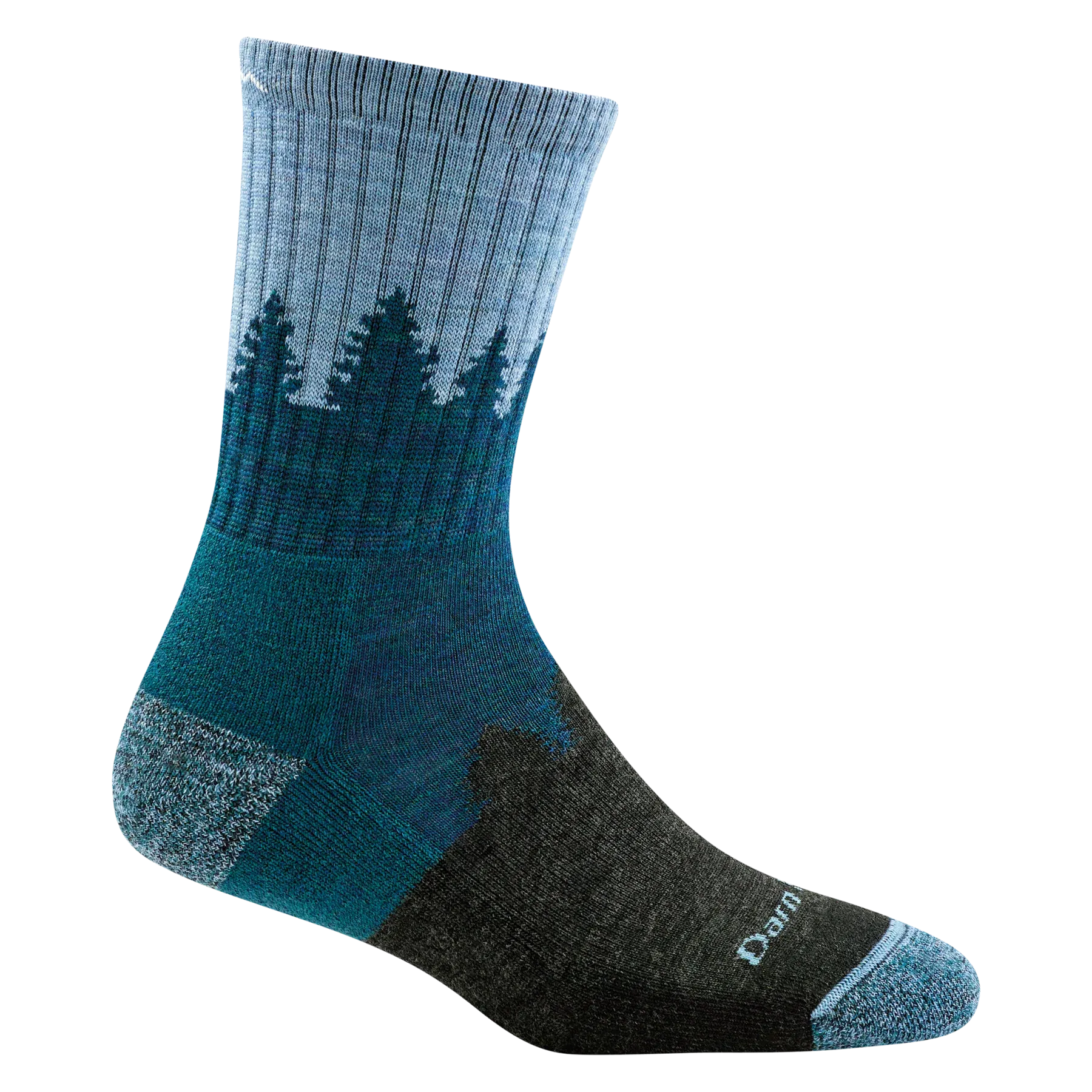 Women's Darn Tough Treeline Micro Crew Midweight Hiking Sock Color: Blue