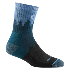 Women's Darn Tough Treeline Micro Crew Midweight Hiking Sock Color: Blue