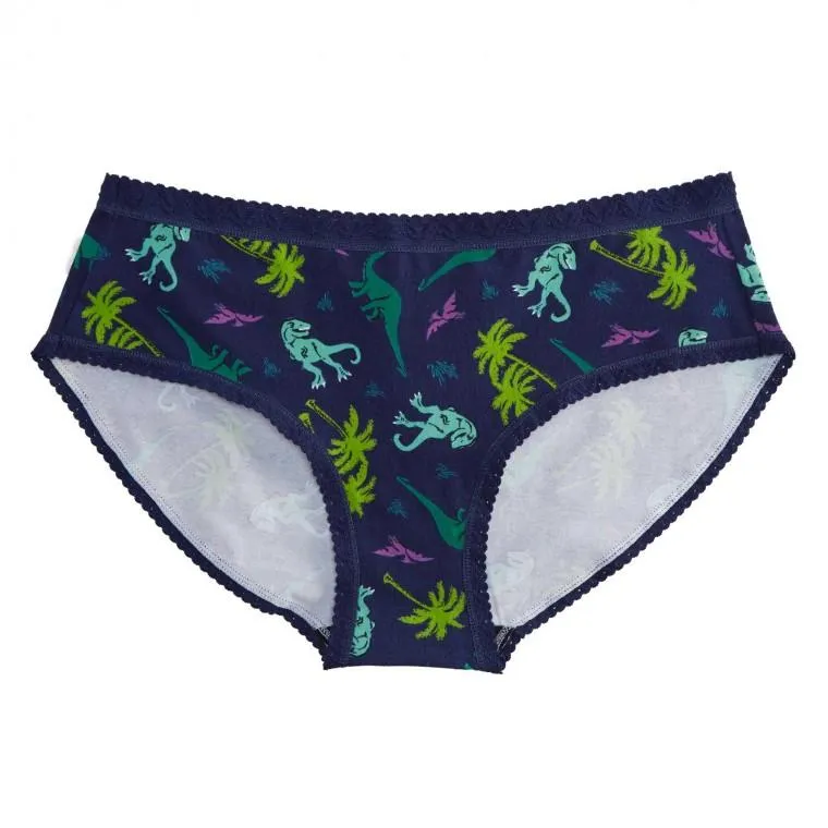 Women's Mid-Rise Bikini Underwear Land Of The Dino