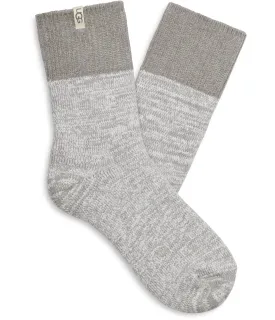 Women's Socks UGG RIB KNIT SLOUCHY QUARTER Socks 1153340 SEAL