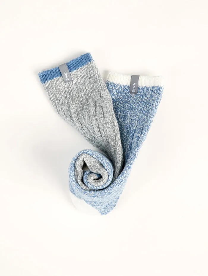 Women's Ultra-Soft Crew Socks (2 Pairs) - Denim