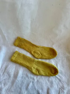 Yellow Organic Cotton Plant Dyed Socks